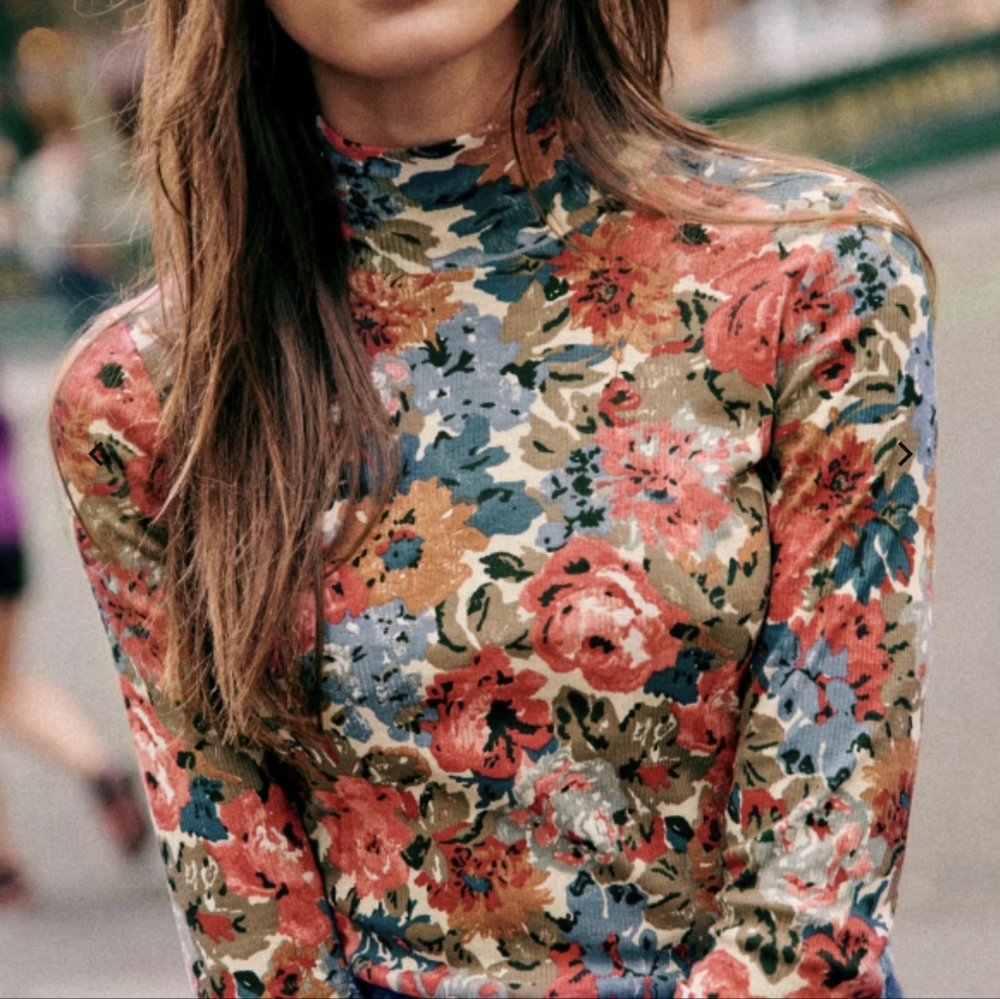 Sezane Felix Jumper in Octobre Flowers Size M